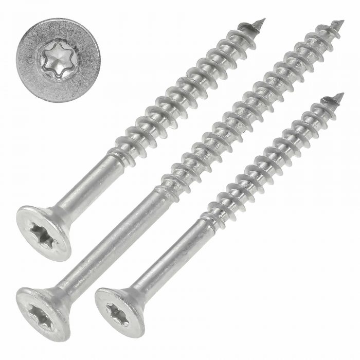 10 Stk. Edelstahlschrauben TX5x90 – Bild 1