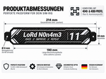 Nameplate Personalisiert SimRig Namenschild – Bild 2