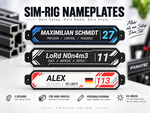 Nameplate Personalisiert SimRig Namenschild