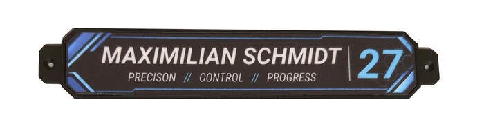 Nameplate Personalisiert SimRig Namenschild – Bild 7